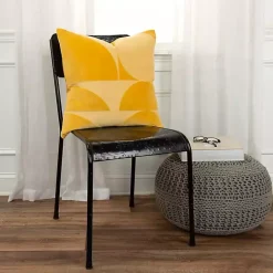 Sale Velvet Monochrome Shapes Throw Pillow Pillows