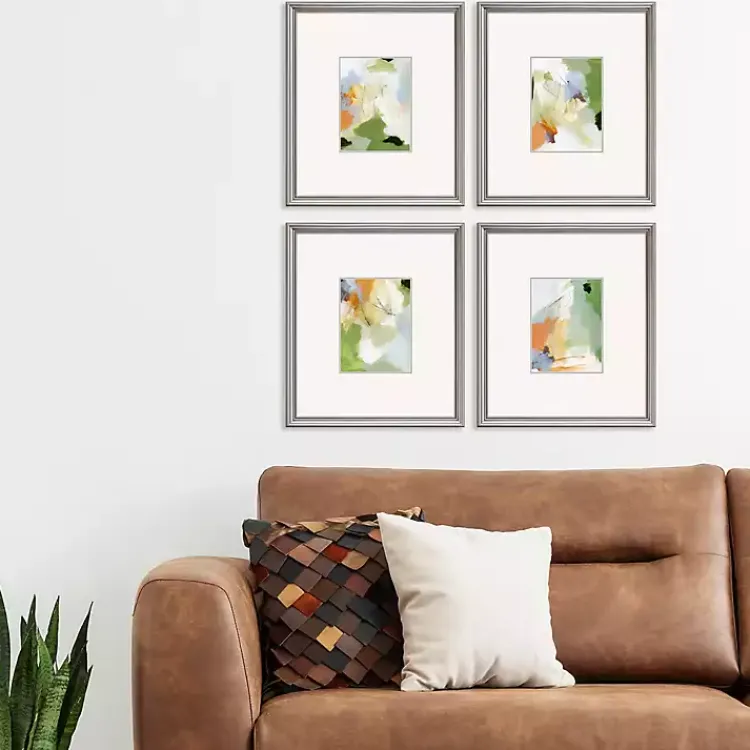 Kirklands Home Framed Art|Verdure Abstract Framed Art Prints, Set of 4