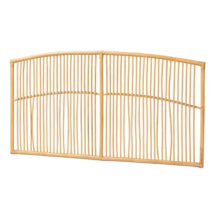 Kirklands Home Beds & Headboards|Vertical Weave Rat Queen Headboard Tan