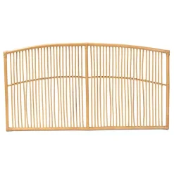 Kirklands Home Beds & Headboards|Vertical Weave Rat Queen Headboard Tan