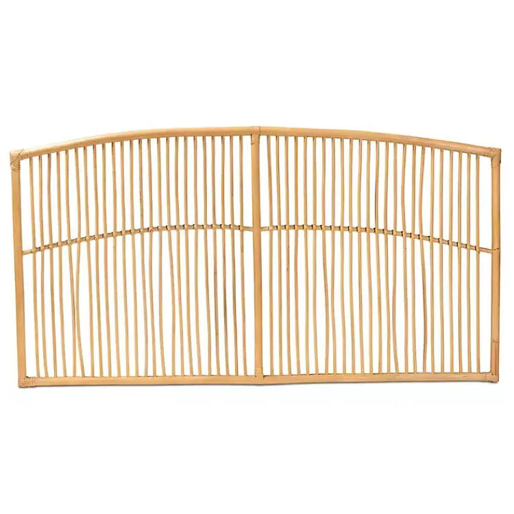 Kirklands Home Beds & Headboards|Vertical Weave Rat Queen Headboard Tan