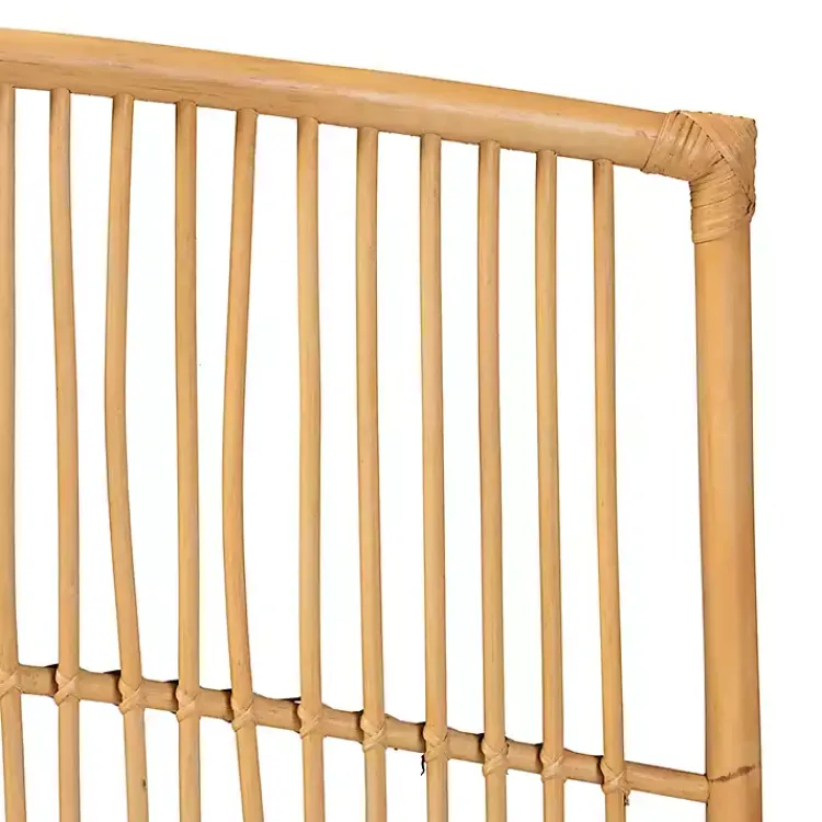 Kirklands Home Beds & Headboards|Vertical Weave Rat Queen Headboard Tan