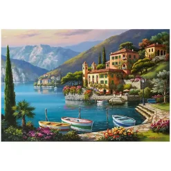 Kirklands Home Canvas Art|Villa Bella Vista Canvas Art Print, 36x24 in. Multi