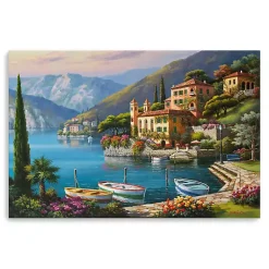 Kirklands Home Canvas Art|Villa Bella Vista Canvas Art Print, 48x32 in.