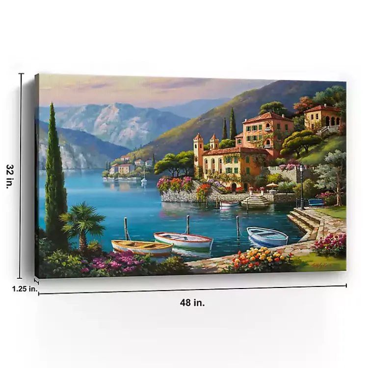 Kirklands Home Canvas Art|Villa Bella Vista Canvas Art Print, 48x32 in.