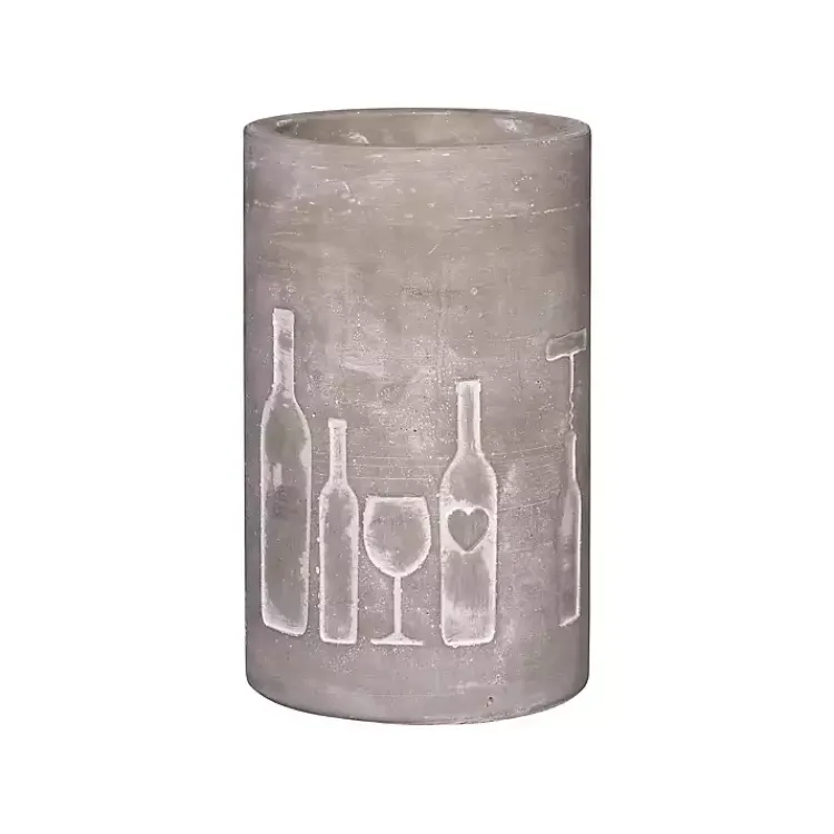 Kirklands Home Barware|Vino Concrete Wine Bottle Cooler Gray