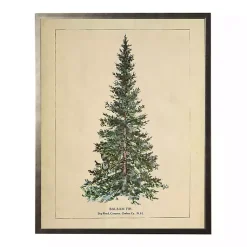 Clearance Vintage Balsam Tree Framed Art Print Christmas Art & Wall Decor