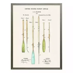 Kirklands Home Framed Art|Vintage Boat Oars Patent Framed Art Print