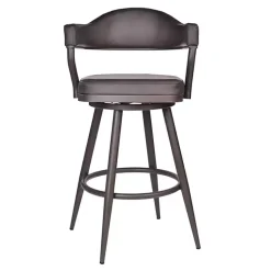 Kirklands Home Bar Stools & Counter Height Stools|Vintage Faux Leather Justin Bar Stool Brown
