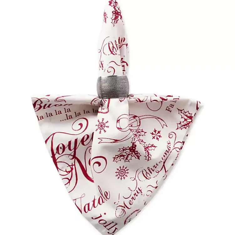 Best Vintage Christmas Print Napkins, Set of 6 Christmas Dining & Entertaining