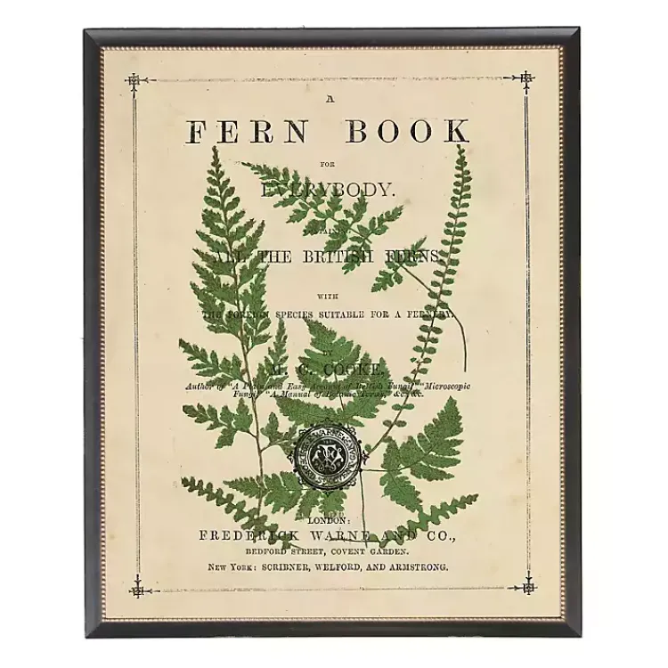 Kirklands Home Framed Art|Vintage Fern II Framed Art Print Multi
