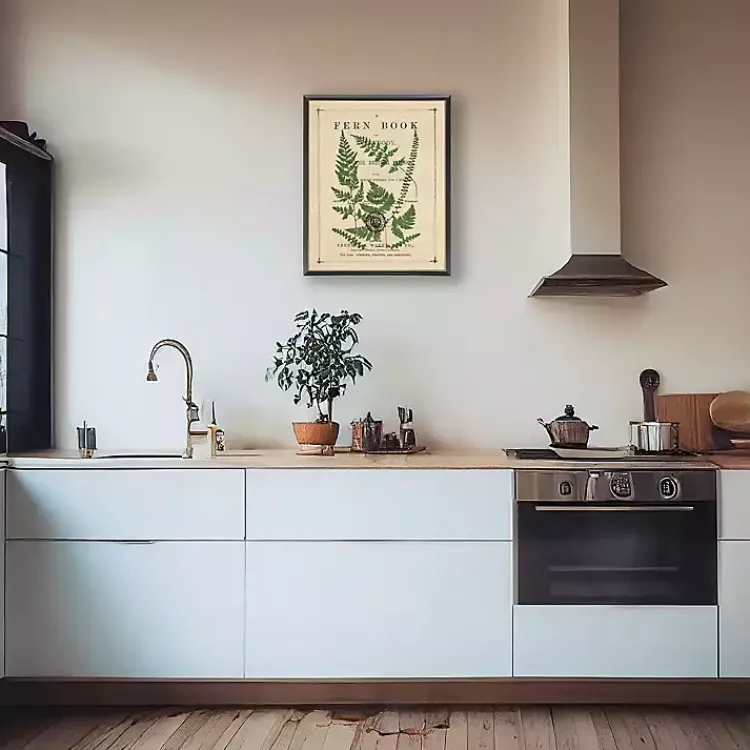 Kirklands Home Framed Art|Vintage Fern II Framed Art Print Multi