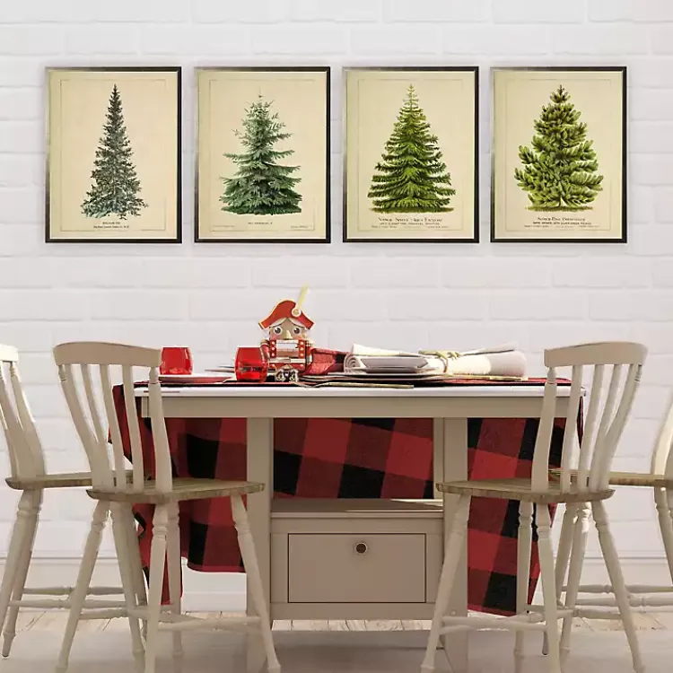 Online Vintage Fir Tree Framed Art Print Christmas Art & Wall Decor