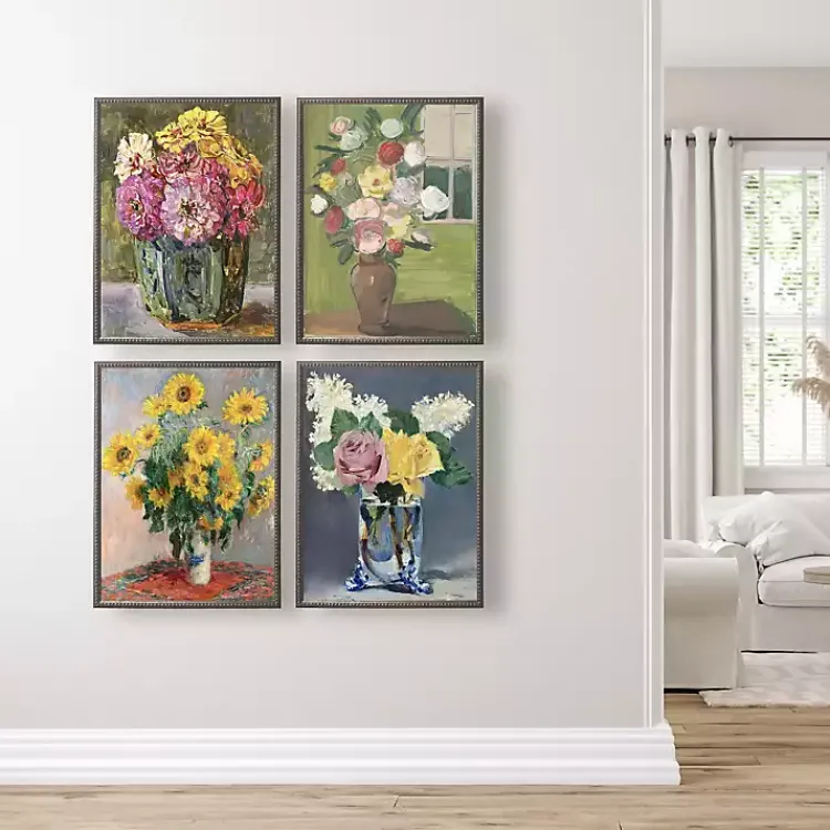 Kirklands Home Framed Art|Vintage Floral II Beaded Framed Art Print