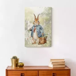 New Vintage Garden Bunny Canvas Art Print Easter Decorations