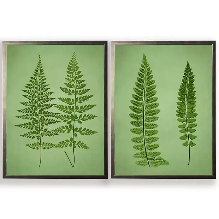 Kirklands Home Framed Art|Vintage Ferns I Framed Art Prints, Set of 2 Green