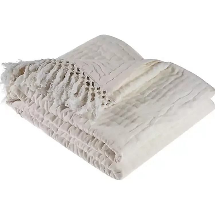 Hot Vintage Cotton Fringe Throw Blankets & Throws