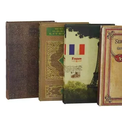 Hot Vintage Library Decorative 6-pc. Book Box Set Baskets & Boxes