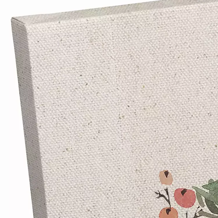 Discount Vintage Santa Wreath Canvas Art Print Christmas Art & Wall Decor