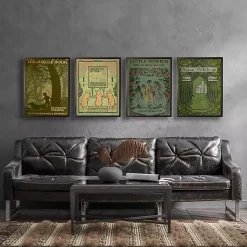 Kirklands Home Framed Art|Vintage Snow White Book Cover Framed Wall Art Green