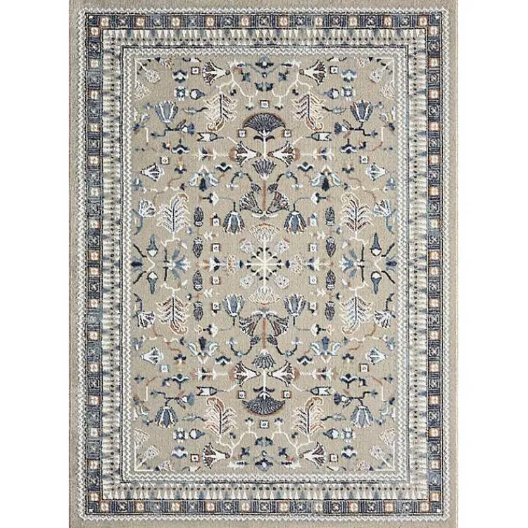 Kirklands Home Accent Rugs|Vista Blue Beige Accent Rug, 2x3