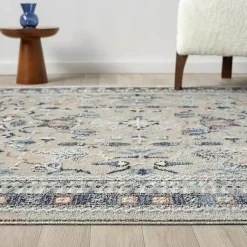Kirklands Home Accent Rugs|Vista Blue Beige Accent Rug, 2x3