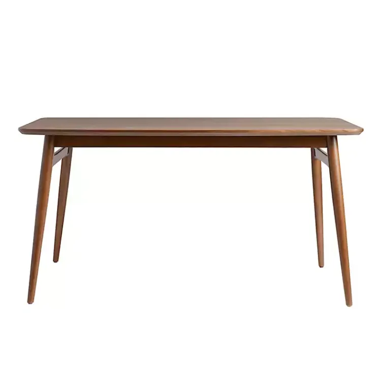 Kirklands Home Dining Tables|Walnut Ash Wood Mid-Century Modern Dining Table Brown