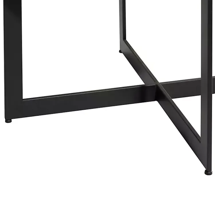 Kirklands Home Coffee Tables|Walnut Beaded Industrial Coffee Table