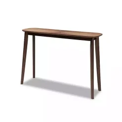Kirklands Home Console Tables|Walnut Wood Frame Splayed Legs Console Brown