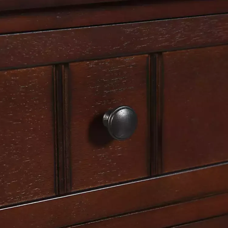 Kirklands Home Accent & End Tables|Walnut 3-Drawer Winne Accent Table Brown