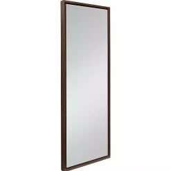 Kirklands Home Decorative Mirrors|Walnut Evans Wood Panel Wall Mirror