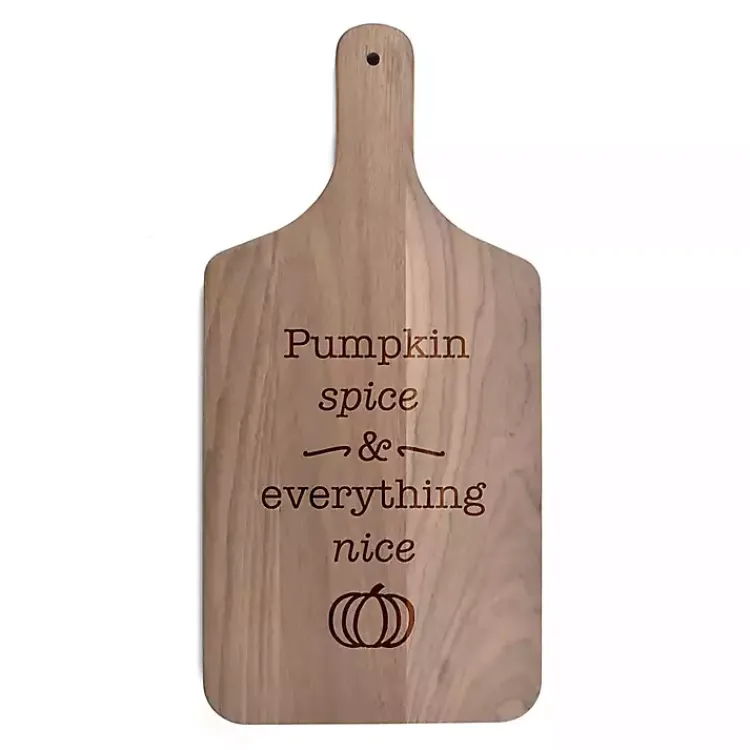 Kirklands Home Serving & Entertaining|Walnut Pumpkin Spice Everything Nice Cutting Board Brown