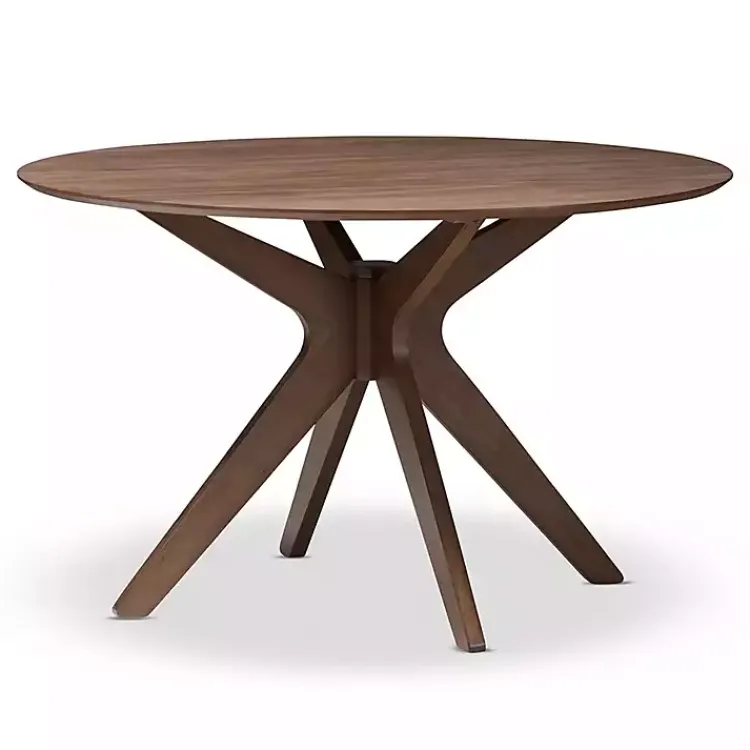 Kirklands Home Dining Tables|Walnut Round Monte Dining Table Brown