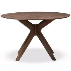 Kirklands Home Dining Tables|Walnut Round Monte Dining Table Brown