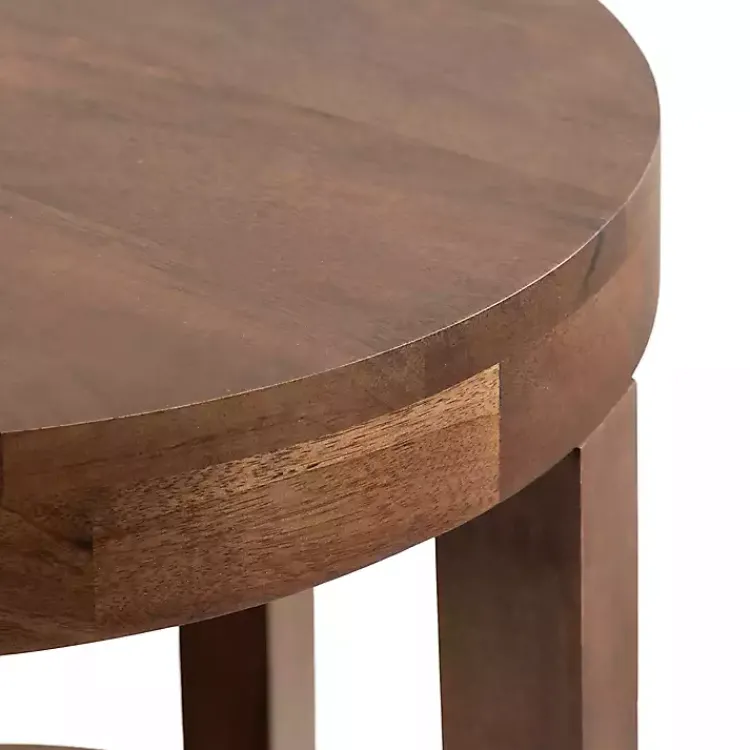 Kirklands Home Accent & End Tables|Walnut Round Talen Accent Table Brown