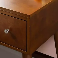 Kirklands Home Dressers & Chests|Walnut Viola Flip-Top 2-pc. Vanity Set Brown