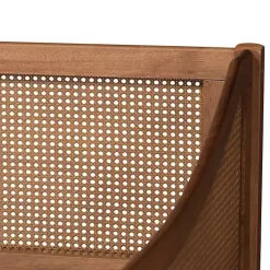 Kirklands Home Beds & Headboards|Walnut Wood and Rattan Twin Daybed Brown