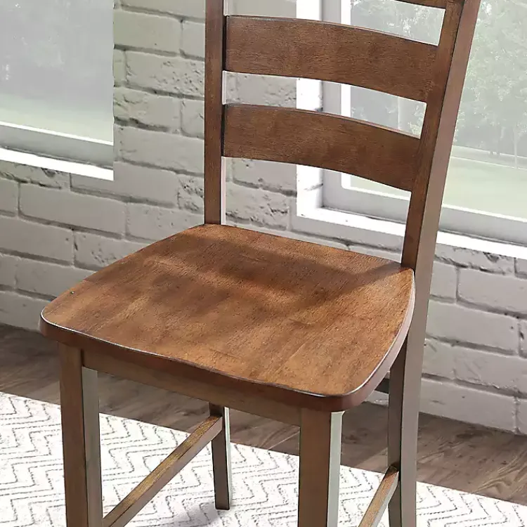 Kirklands Home Dining Sets|Walnut Wood Brooke 5-pc. Counter Height Set Brown