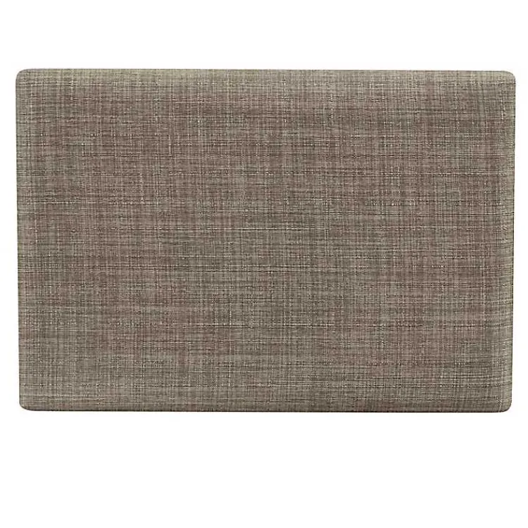 Kirklands Home Bar Stools & Counter Height Stools|Walnut Wood Counter Stool with Cushion Gray