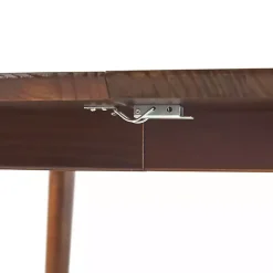 Kirklands Home Dining Tables|Walnut Wood Oval Dining Table with Leaf Brown