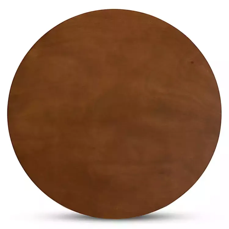 Kirklands Home Dining Tables|Walnut Wood Round Kenji Small Dining Table Brown