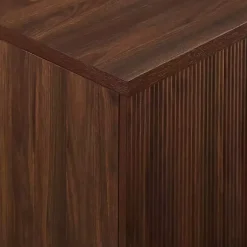 Kirklands Home Cabinets & Sideboards|Walnut Wood Scandinavian 4-Door Sideboard Brown