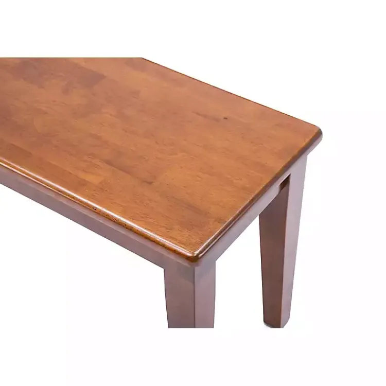 Kirklands Home Dining Chairs|Walnut Wooden Dining Bench Brown