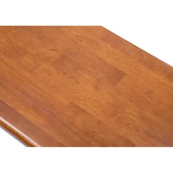 Kirklands Home Dining Chairs|Walnut Wooden Dining Bench Brown