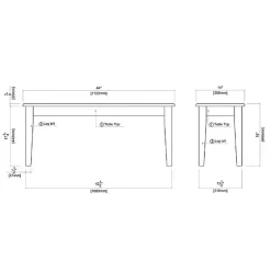 Kirklands Home Dining Chairs|Walnut Wooden Dining Bench Brown