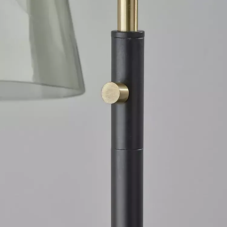 Kirklands Home Floor Lamps|Walter Smoked Glass Floor Lamp Gray