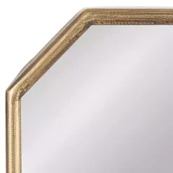 New Wardelle Antique Gold Mirrored Taper Candle Sconce Sconces