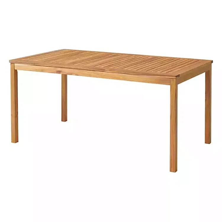 Kirklands Home Outdoor Sets|Warm Acacia Wood Slatted 5-pc. Outdoor Dining Set