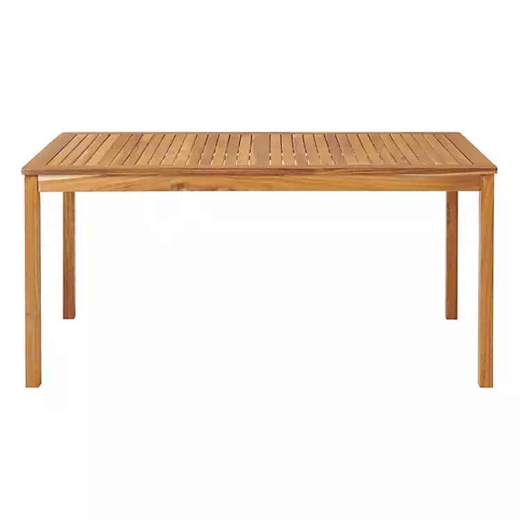 Kirklands Home Outdoor Sets|Warm Acacia Wood Slatted 5-pc. Outdoor Dining Set