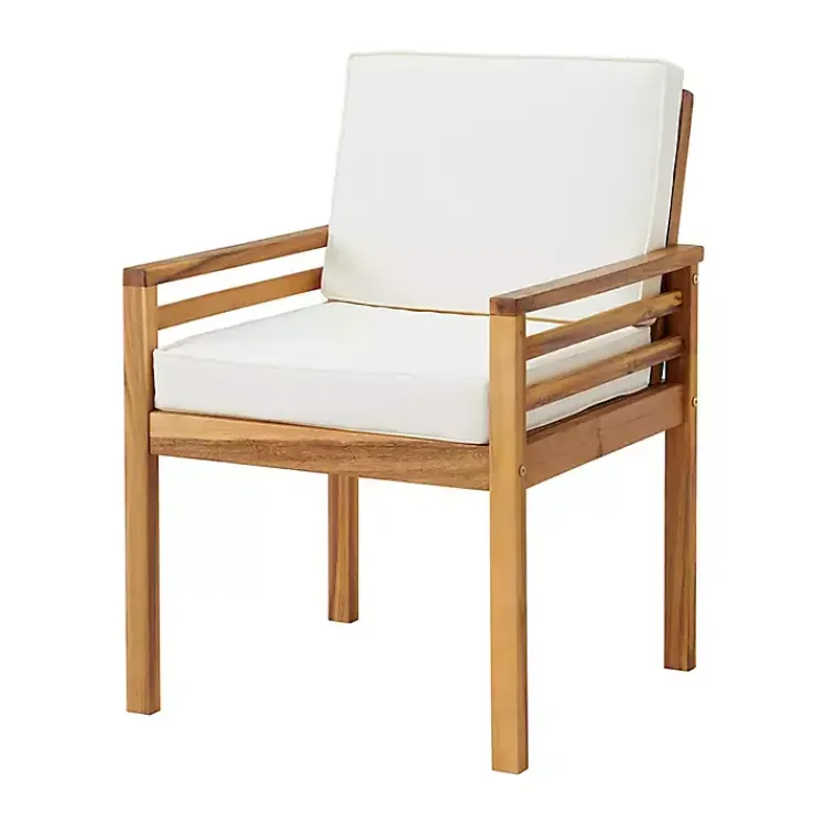 Kirklands Home Outdoor Sets|Warm Acacia Wood Slatted 5-pc. Outdoor Dining Set